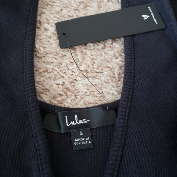 Lulus Black Ribbed Mini Dress - Picture 5 of 7